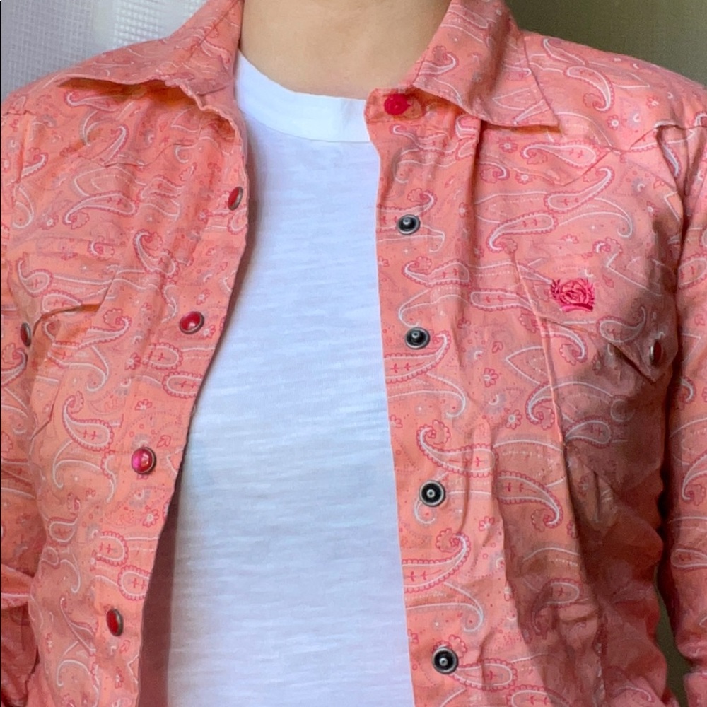 CINCH WESTERN Marble snap shirt women’s  XS